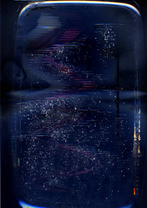 salt scan image. Salt was trickled into the water during the scan