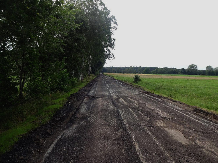 road construction on the field