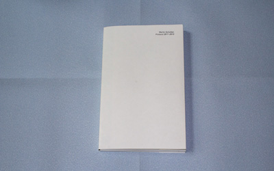 open book on blueback paper